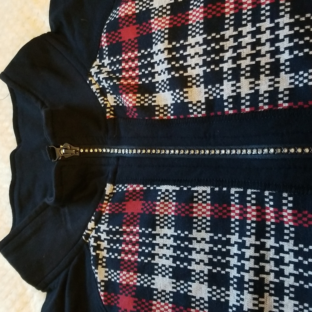 Women's diamond zipper jacket